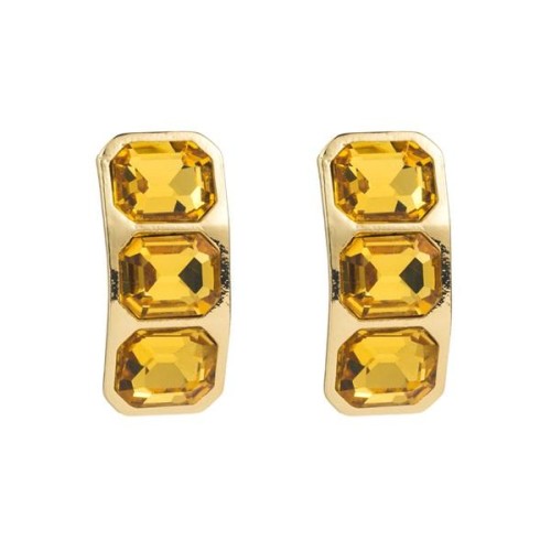 occidental style diamond exaggerating earrings fashion briefs silver high temperament banquet