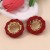 occidental style hollow glass fully-jewelled geometry Round color ear stud  mediumVintage high Earring