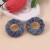 occidental style hollow glass fully-jewelled geometry Round color ear stud  mediumVintage high Earring