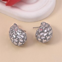  drop gradual change color glass fully-jewelled ear stud     high all-Purpose ..