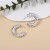  wind gold silver Irregular pattern circle Earring    high temperament personality ear stud