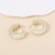 geometry circle earrings     trend fashion occidental style wind retroc woman Metal surface high ear stud