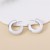  geometry circle earrings     trend fashion occidental style wind retroc woman Metal surface high ear stud