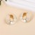  brief surface hollow Irregular ear stud personality wind all-Purpose woman Earring