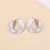  brief surface hollow Irregular ear stud personality wind all-Purpose woman Earring