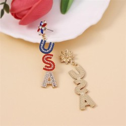  day embed beadsU earring  diamond elements