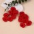 crystal beads tassel Chiffon flowers lady earrings super fresh sweet style Earring