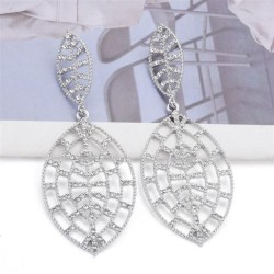 new exaggerating occidental style drop earrings fully-jewelled ear stud temper..