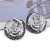 occidental style exaggerating Irregular Round Alloy earrings retro temperament big ear stud