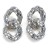 occidental style exaggerating fashion chain diamond Alloy earrings temperament personality creative big ear st