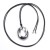  occidental style exaggerating hollow Metal circle ear stud pendant necklace woman rope earrings