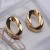 occidental style exaggerating hollow Metal circle ear stud pendant necklace woman rope earrings