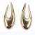  exaggerating IrregularU Alloy earrings retro temperament wind gold silver ear stud