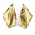 occidental style exaggerating Irregular square Metal earringsVintage medium temperament geometry Metal Earring