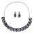 exaggerating occidental style diamond crystal square necklace fashion personality fresh clavicle chain gl