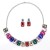 exaggerating occidental style diamond crystal square necklace fashion personality fresh clavicle chain gl