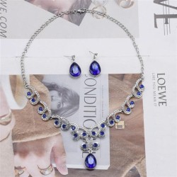 occidental style diamond crystal bride necklace fashion personality temperamen..