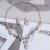 occidental style diamond crystal bride necklace fashion personality temperament all-Purpose clavicle chain drop 