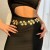 occidental style textured Metal wind leaves tassel chainody hain fashion chain chain