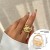 occidental style punk Metal Irregular opening bangle woman creativelove surfaceracelet