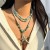 occidental style wind exaggerating starfish big pendantnecklace women chain samll imitate Pearl wind neckla