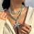occidental style wind exaggerating starfish big pendantnecklace women chain samll imitate Pearl wind neckla