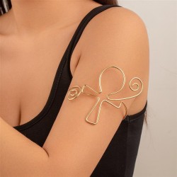 occidental style fashion Irregular twining woman  exaggerating Metal bangleeg ..