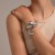 occidental style Metal textured Irregular opening bangle woman punk surfaceracelet