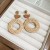 Bohemia brief weave circle geometry earrings retro samll ethnic style temperament unique Earring woman