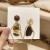 retro Metal asymmetry Irregular silver earrings personality samll temperament high ge
