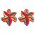  summer small freshearings  three-dimensional blue starfish beads earrings Earring woman