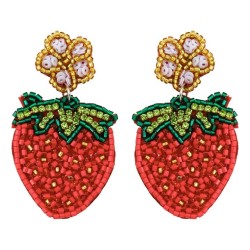 color flowers beads earring creative personality Word love earrings Earring