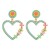  occidental style Alloy beads Earring  creative love diamond day earrings