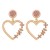  occidental style Alloy beads Earring  creative love diamond day earrings