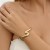occidental style  samll highz Word banglebracelet Irregular