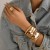 occidental style ins wind high width brief Irregularv banglebracelet