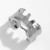 occidental style ins wind high width brief Irregularv banglebracelet