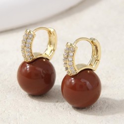 1 fashion bronze concise Pearl personality temperament lady buckle