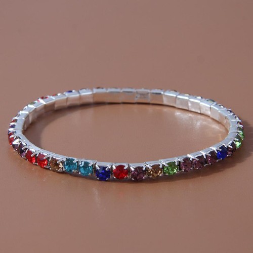  fashion concise row flash diamond personality lady bracelet