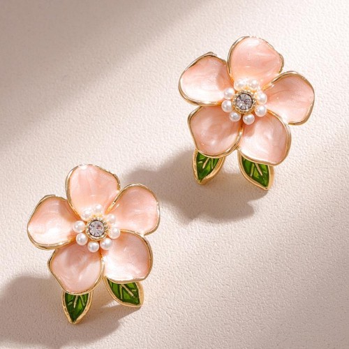 fine  fashion sweetOL leaf flowers personality ear stud