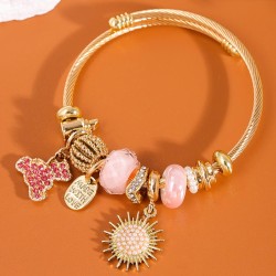 fashion concise samll sun flower accessories temperament lady bangle