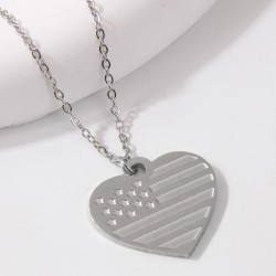 fashion sweetOL concise love stainless steel personality lady necklace
