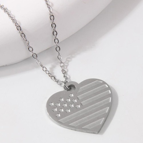 fashion sweetOL concise love stainless steel personality lady necklace