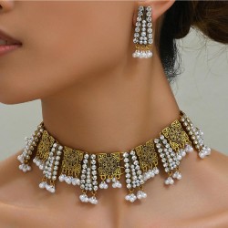 1 fashion retro flash diamond geometry Modeling exaggerating woman necklace ea..