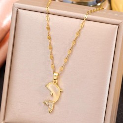 fashion sweetOL dolphin personality woman necklace