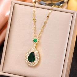 fashion sweetOL shine drop personality woman necklace