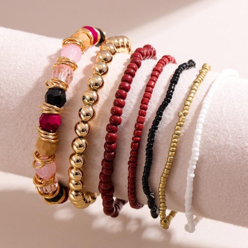 fashion noble wind beads multilayer temperament woman bracelet