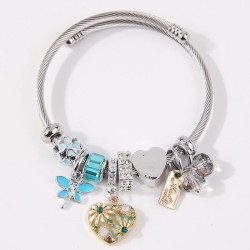 fashion conciseOL love more elements pendant temperament woman bangle