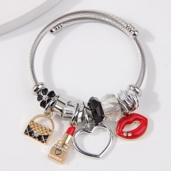 fashion concise all-Purpose love lips bag more elements pendant woman temperam..