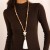  Bohemia beads cross love turquoise pendant tassel necklace exotic ethnic style sweater chain